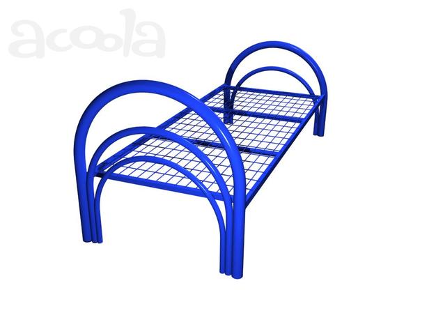 Металлические кровати в пансионаты, полуторные